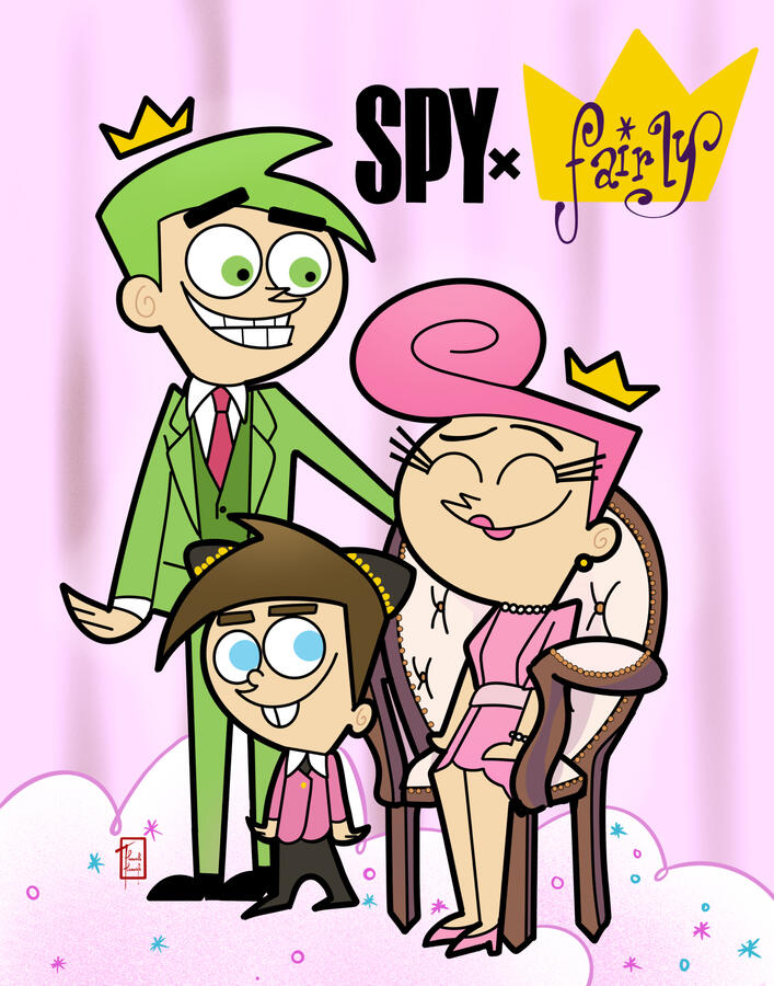 SPY x Fairly. April 2023. Convention exclusive that is a cheeky crossover for older fans of Fairly Odd Parents.